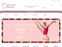 Tablet Screenshot of mademoiselledanse.com